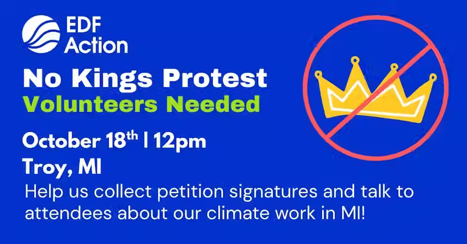 EDF Action - No Kings Protest Volunteers Needed