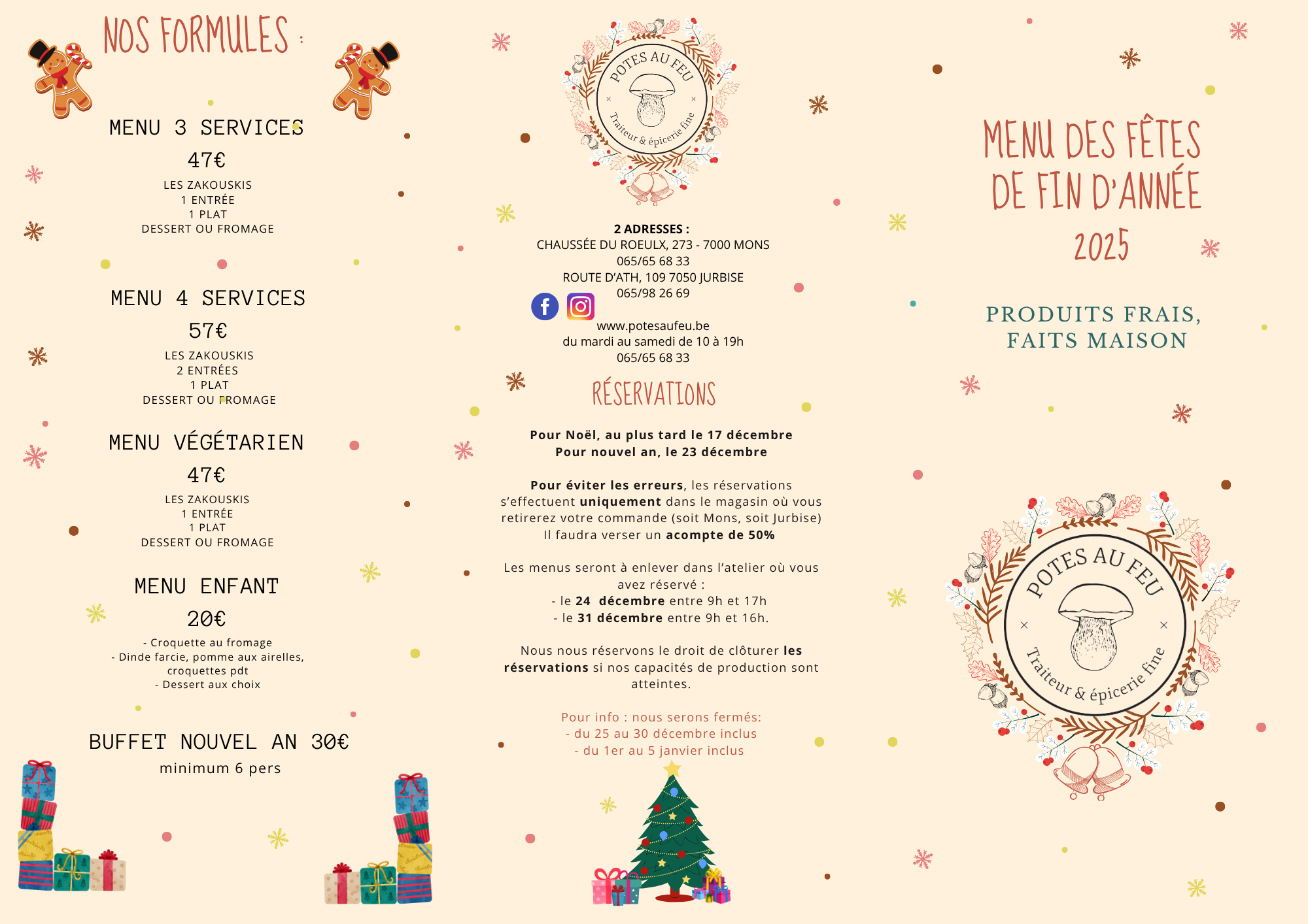 FORMULES FETES POTES AU FEU