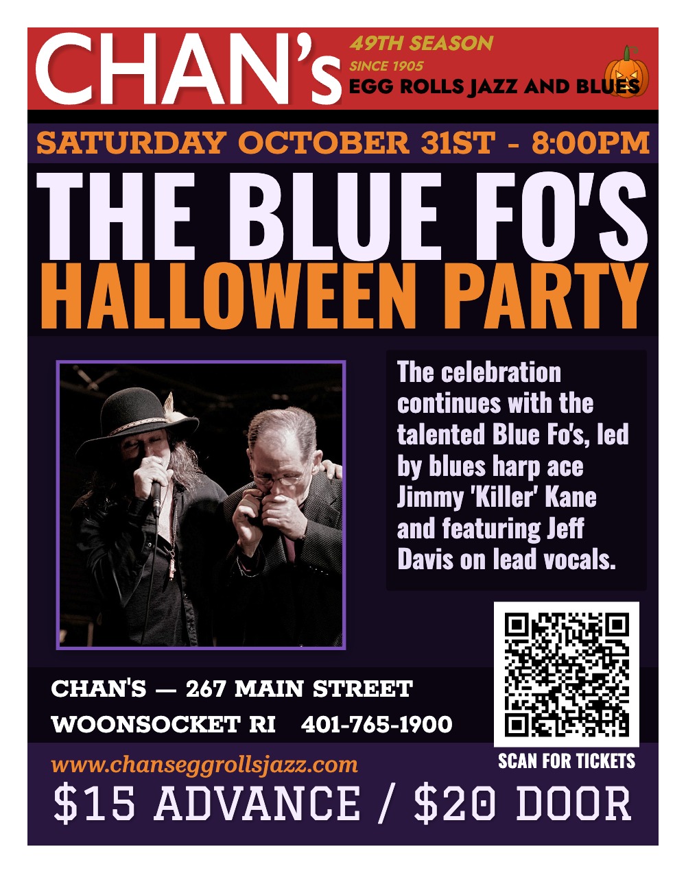 The Blue Fo's Halloween Blues Night | Chan's