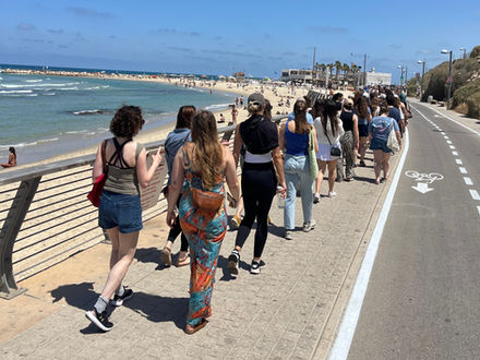 girls walking