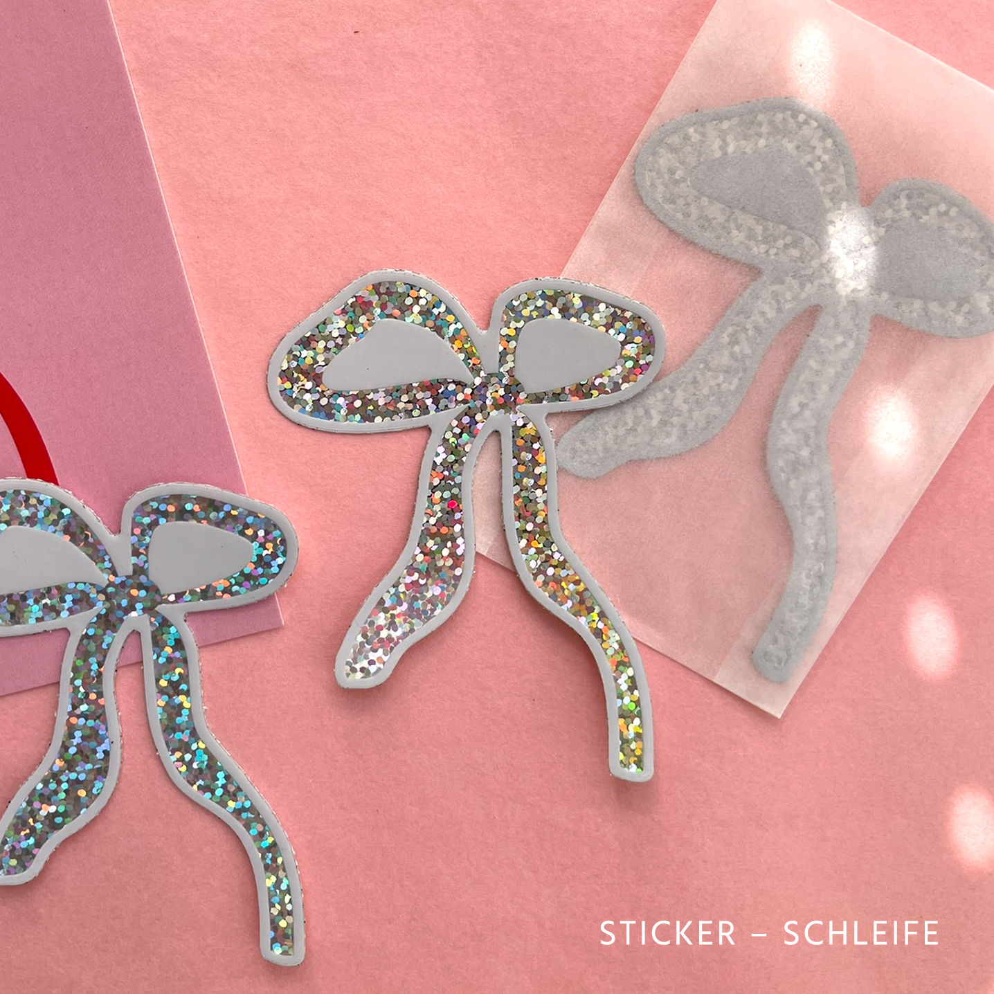 STICKER GLITZER SCHLEIFE
