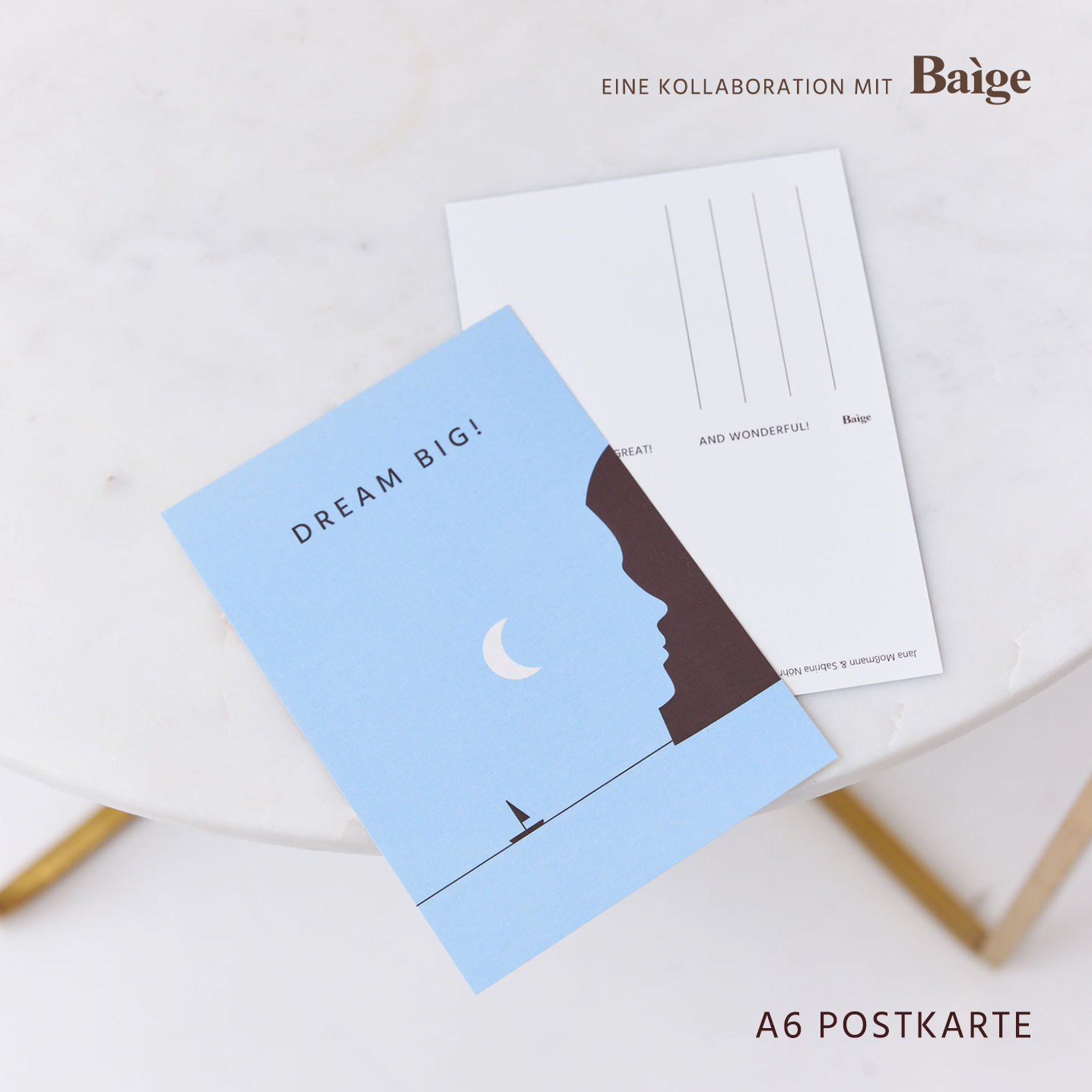 DREAM BIG! POSTKARTE