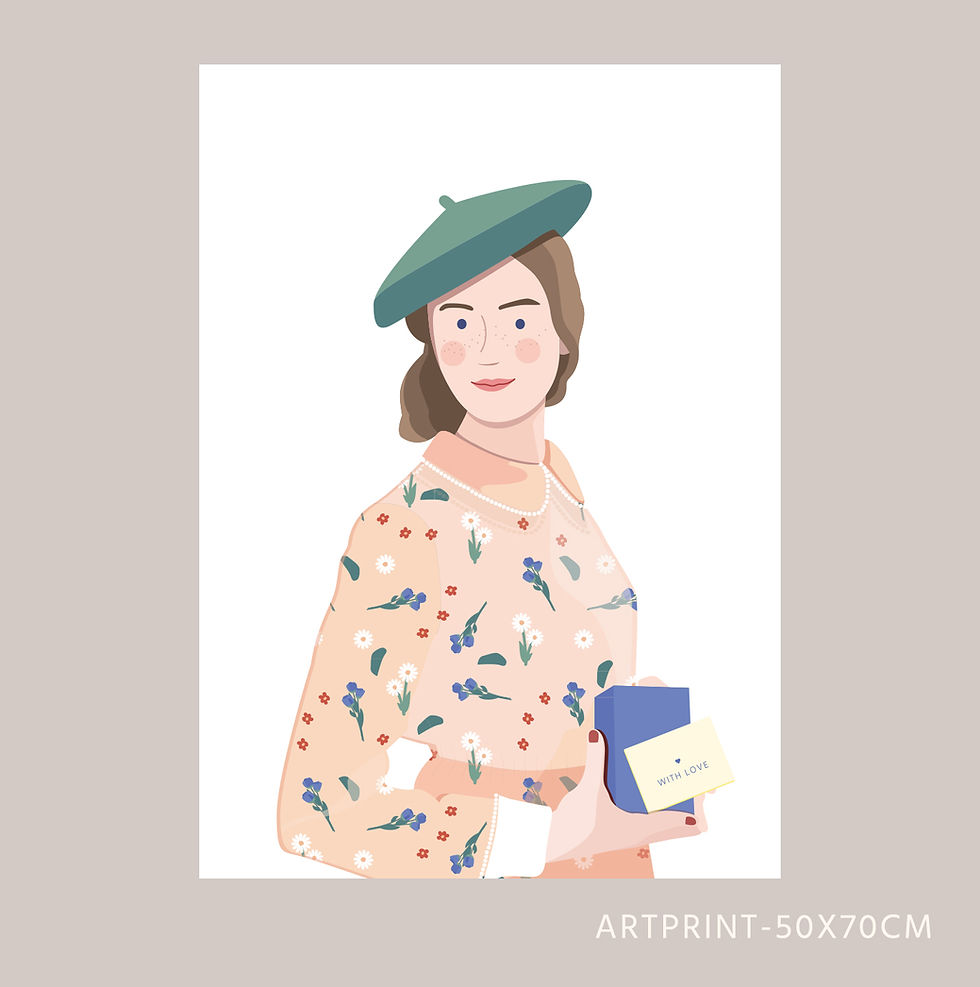 Miniaturbild: 4 HOLLY ARTPRINTS 50x70CM