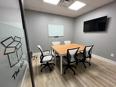The Box. Conference Room. The Coop Cowork. West Virginia's premier Coworkspace. Cowork, Community, and Community.