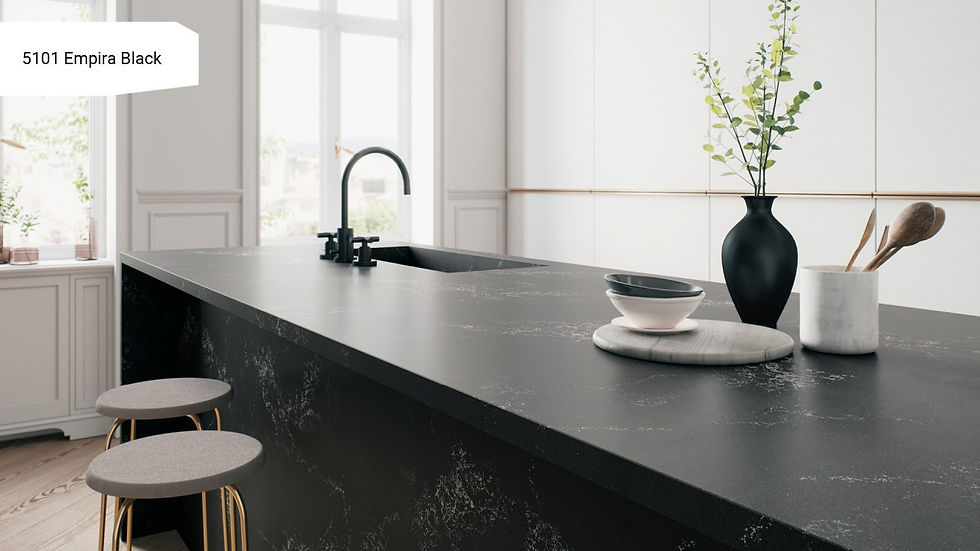 Прев'ю: Столешница 5101 Empira Black, кварц Caesarstone