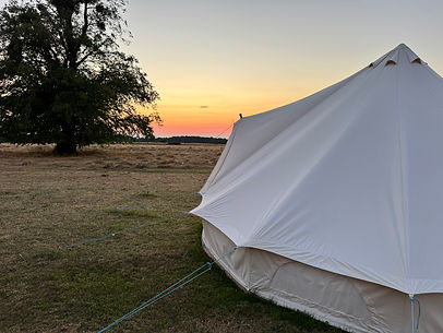 Glamping - Blue Tent Sunset 1.JPEG