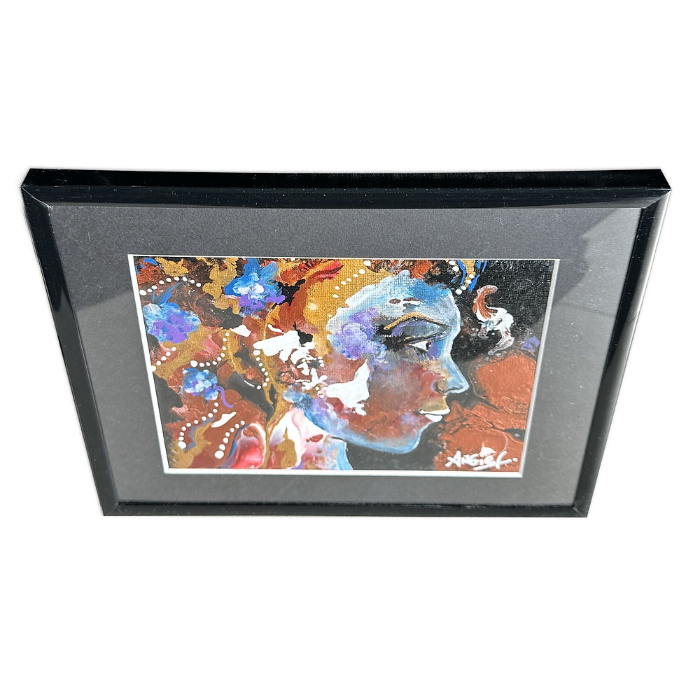 Miniature : Détail des bords d'une peinture abstraite, idéale pour votre intérieur.