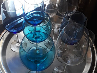 Here's some clear and sparkly fun with some nice blue color. We even got to use some this weekend!