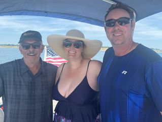 Floating about with an excellent bride and groom who have a special delivery coming from the stork!