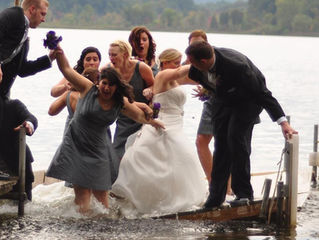 As our wedding coordinator said, we'll have NONE of this today at the wedding, thank you! ....yikes!