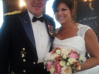 The General and His Lady.........what a wonderful day this was, and we're so glad they live close!