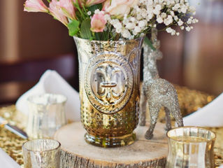 One of our favorite kind of days! Meeting with a bridal family to go over decor for the pub tables!