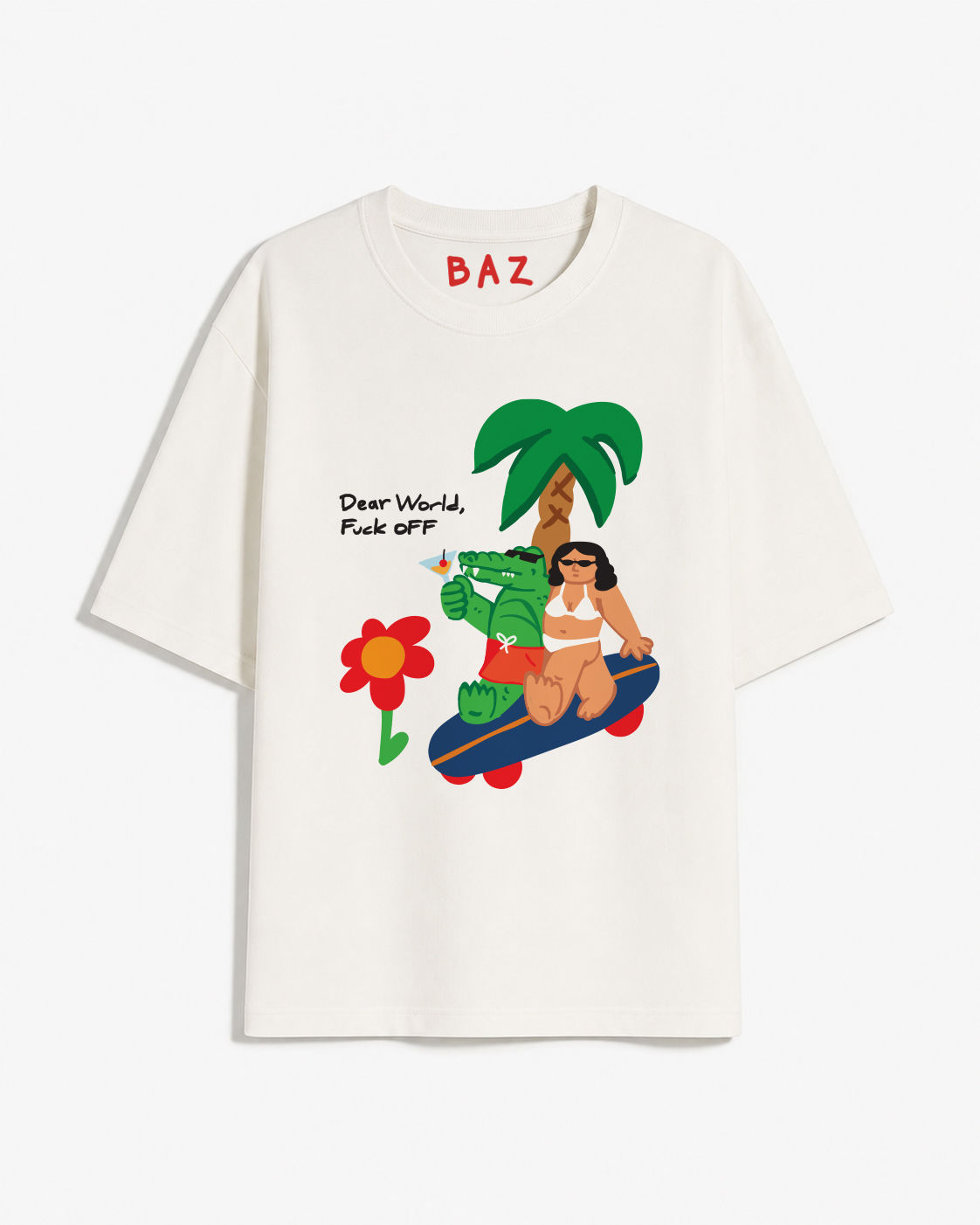"DEAR WORLD" OVERSIZE T-SHIRT