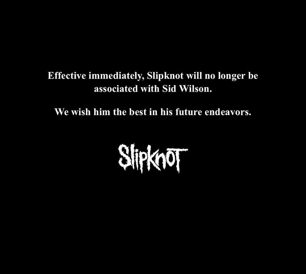 Slipknot Confirms Removal Of Sid Wilson
