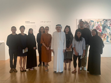 Zaki Nusseibeh with NYU students