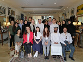 Zaki Nusseibeh with NYU students