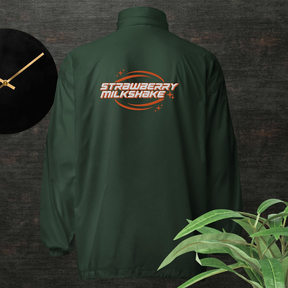 Y2K Strawberry Windbreaker