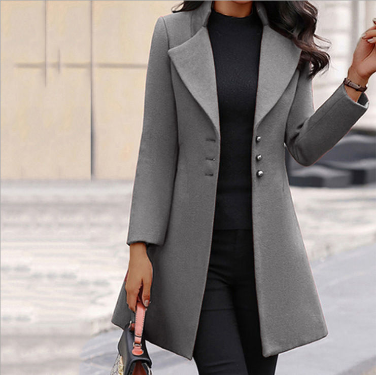 Miniatura: Sobretudo Feminino Outono Inverno