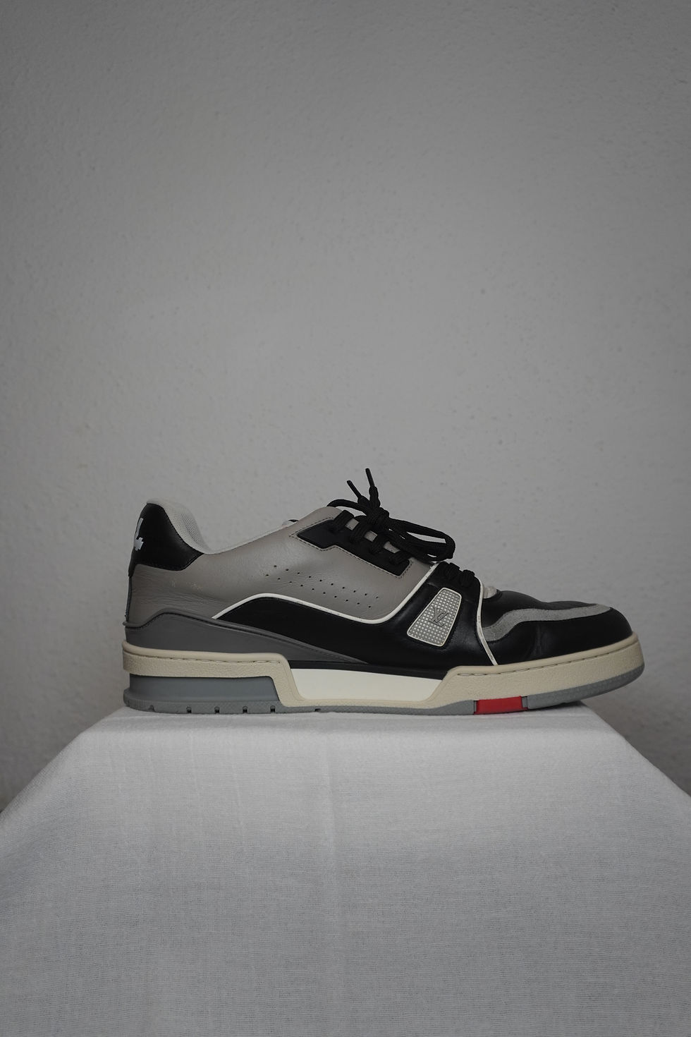 Miniatura: Louis Vuitton LV Trainer Sneaker Black/Grey Virgil Abloh