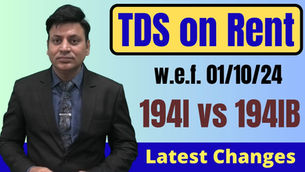 TDS on Rent u/s 194I and 194IB (Income Tax)
