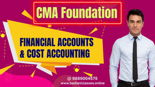 CMA Foundation: Financial Accounts & Costing