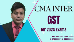 CMA Inter: GST for 2024