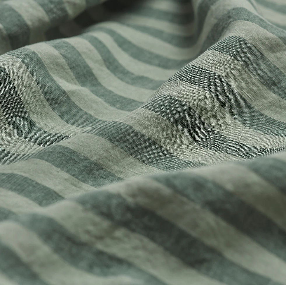 Thumbnail: Pine Green Pembroke Stripe - Pillowcase Pair  (Queen)