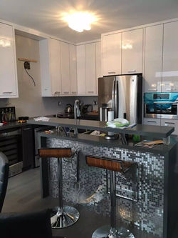 White High Gloss Modern Kitchen