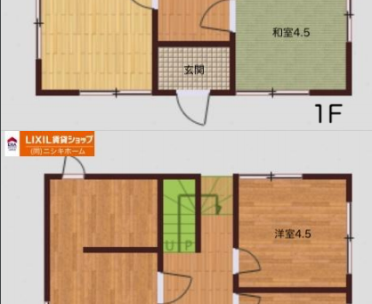 (取引終了)中古戸建て　小松島市2 階建 ４ＬＤＫ　