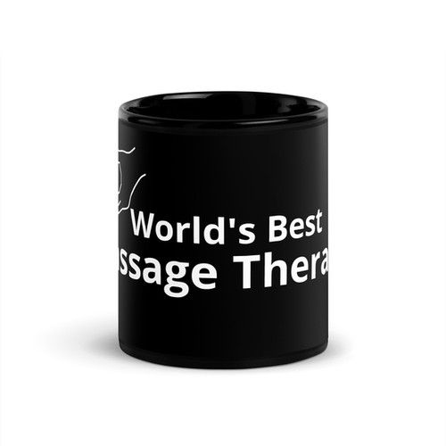 YouNique Designs Massage Therapist Coffee Mug, 11 Ounces, Unicorn Mug, Masseuse Gifts, Massage Therapist Gifts For Women (Black Handle