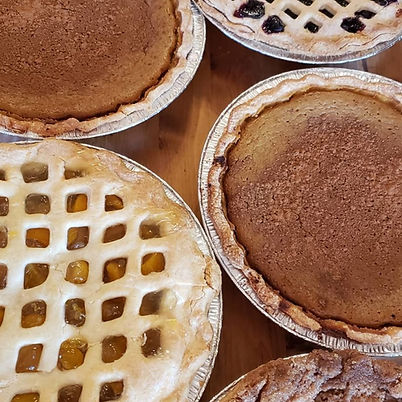 Fresh-baked pies at Cole's Country Market
