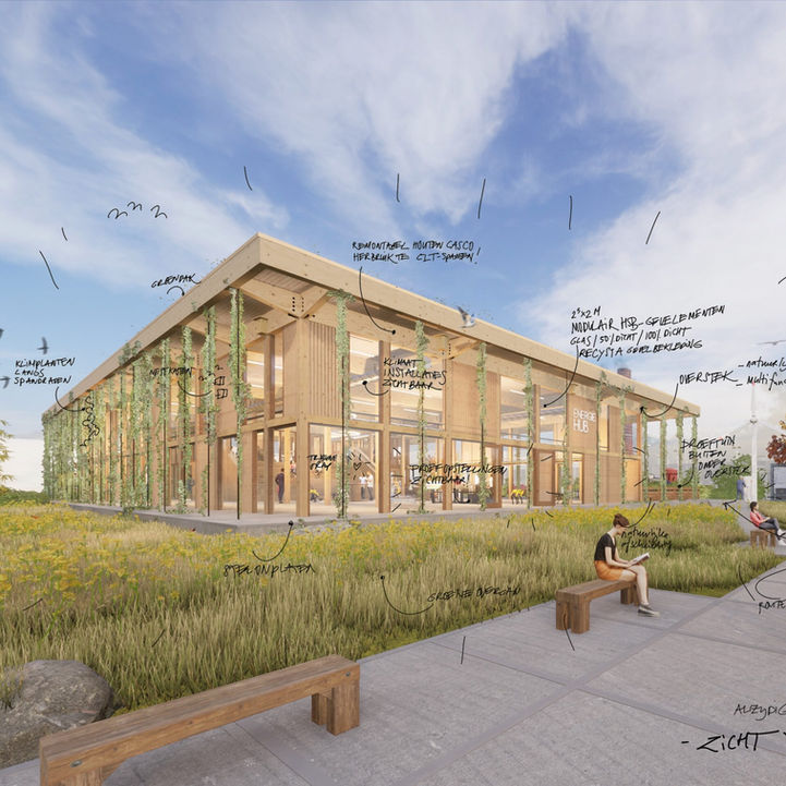 Lauwers College ontwerp architectuur duurzaam gebouw