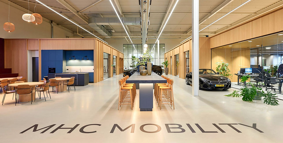 MHC Mobility interieur ontwerp loods kantoren