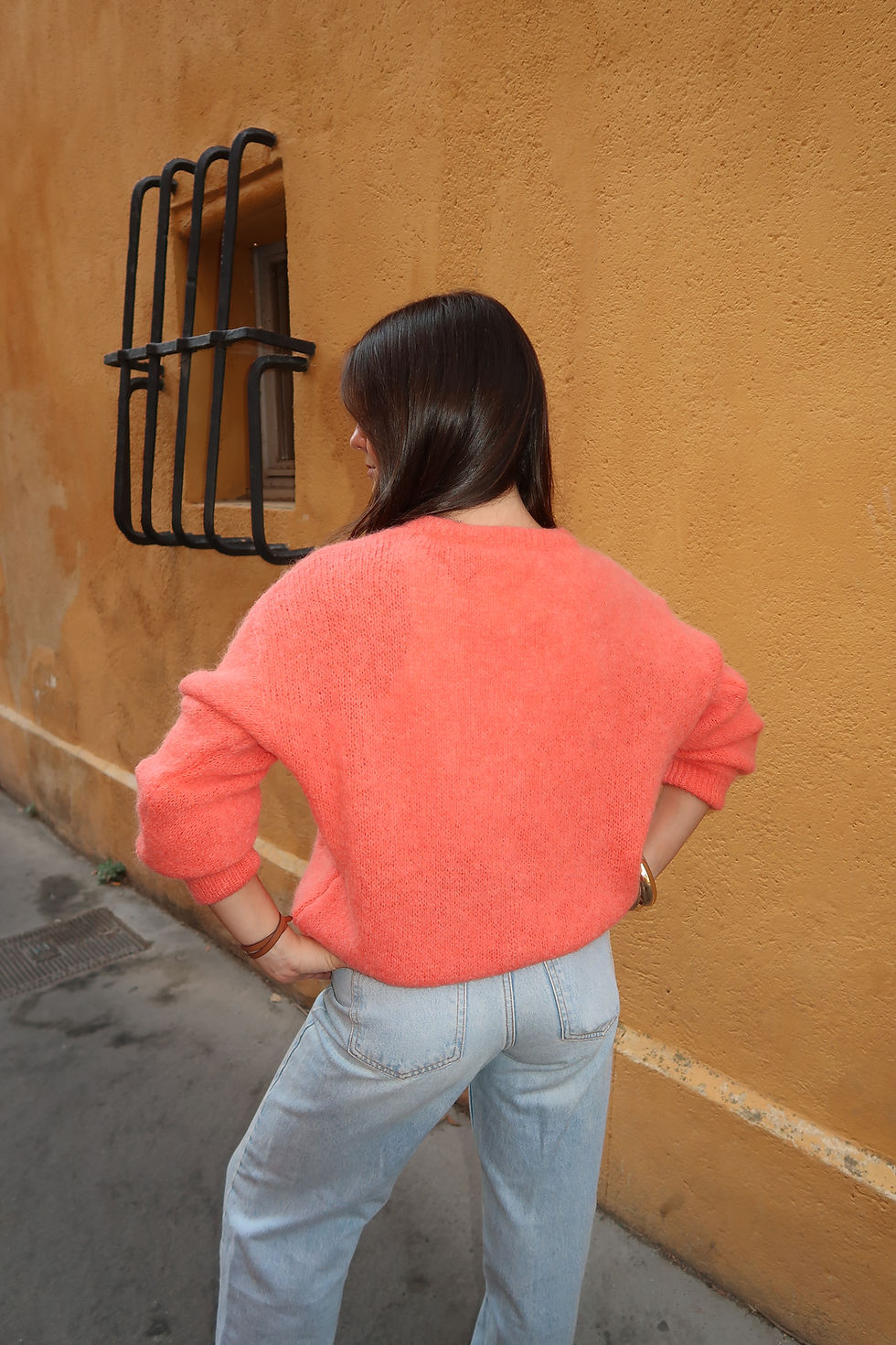 Miniature : Gilet alpaga corail 