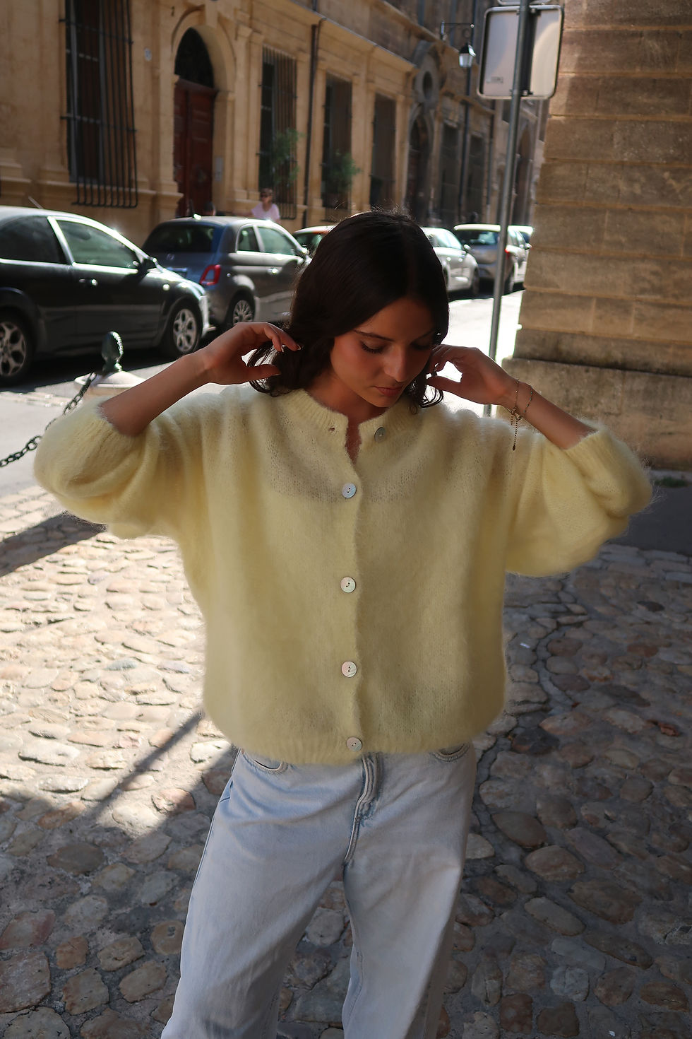 Miniature : GILET LÉON PREMIUM JAUNE CLAIR