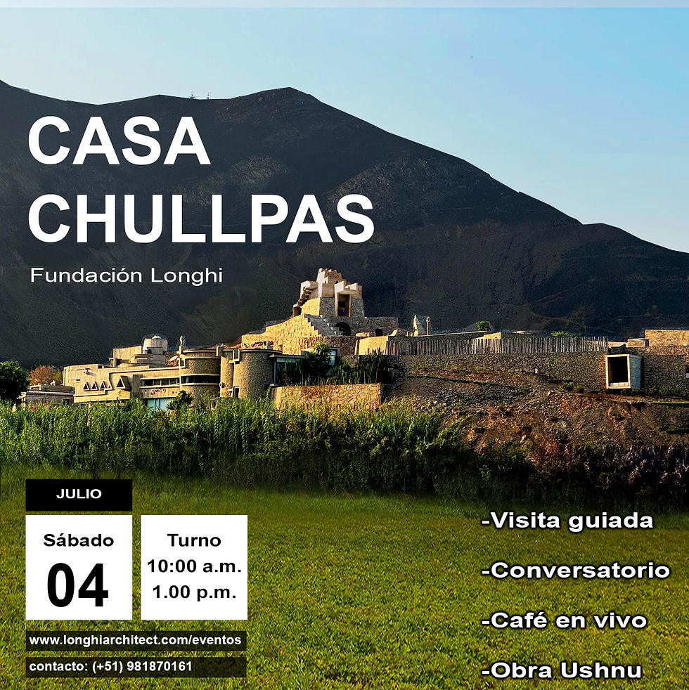 Conversatorio y visita guiada Casa Chullpas 04 Julio - 2026  10:00AM-1.00PM