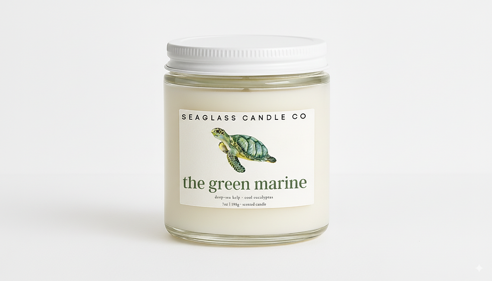 The Green Marine Candle - 7oz