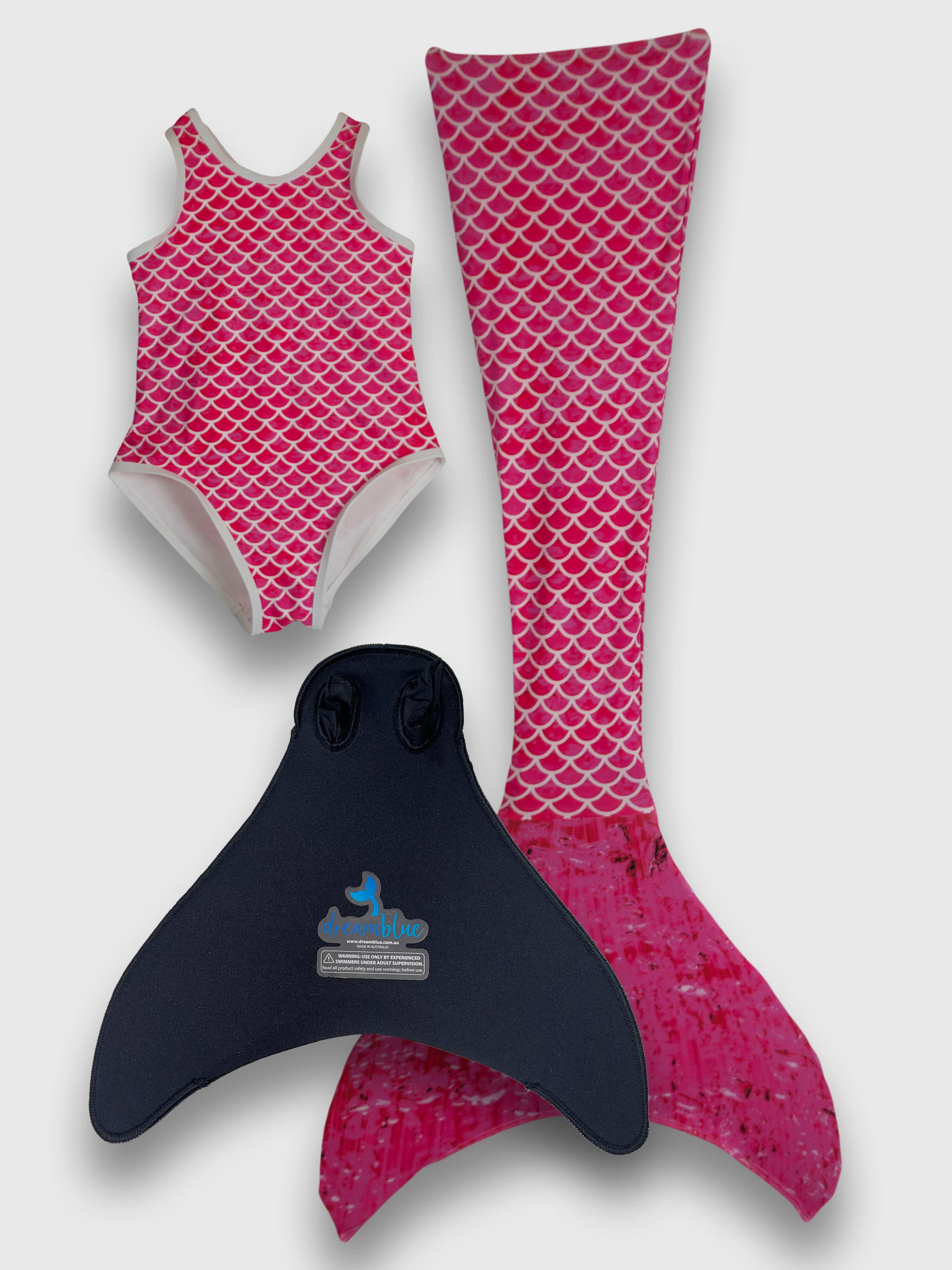 Marella Pink Mermaid Tail, Monofin & One-piece