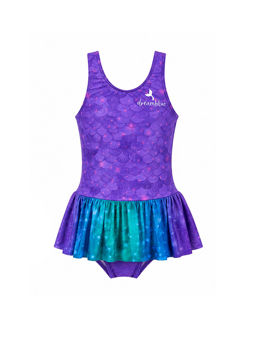 Kids Skirt One-Piece Swimsuit - Ariyah Purple