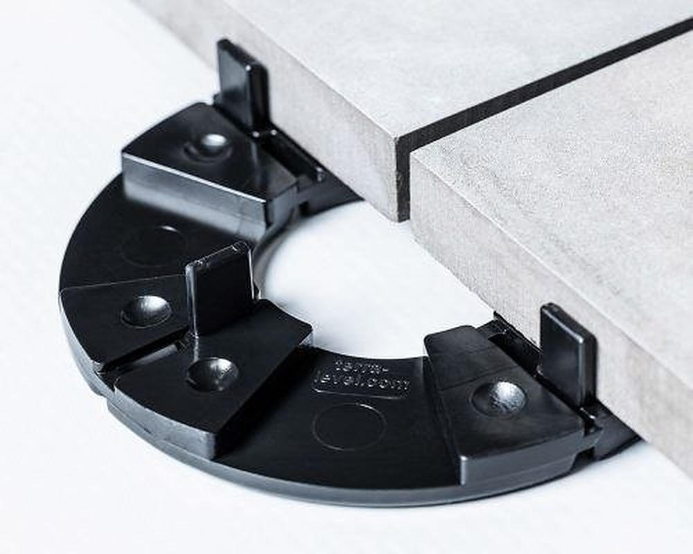 Plattenlager für Terrassenplatten