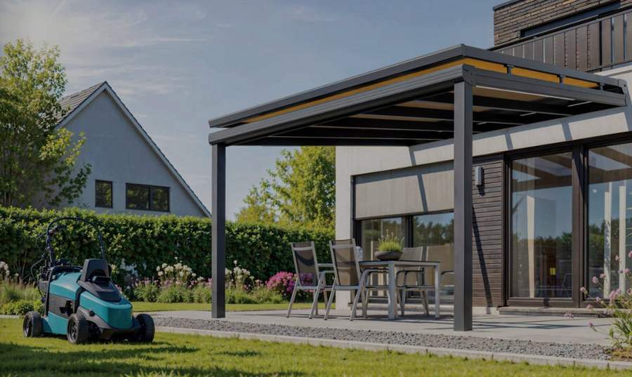 Terrassenüberdachung mit Beschattung