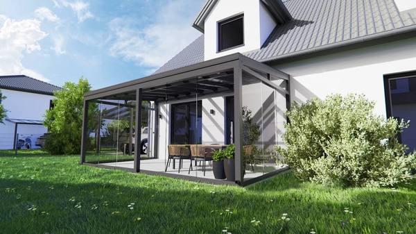Freistehender Aluminium-Carport
