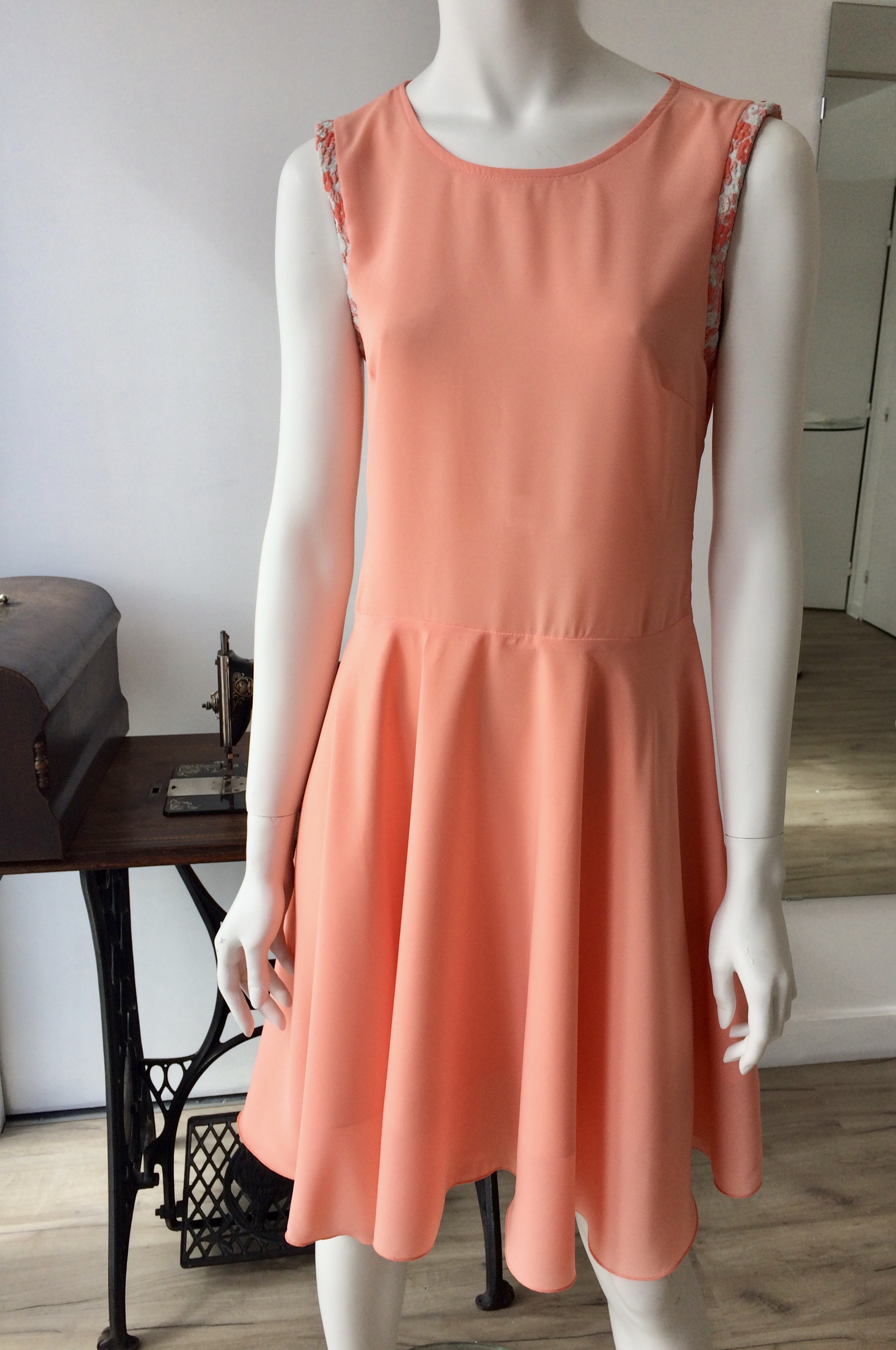 Robe "patineuse" réalisée sur mesure