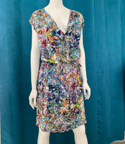 Robe multicolores coup de pinceau