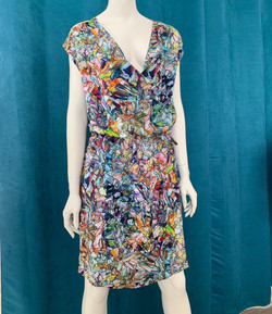 Robe multicolores coup de pinceau
