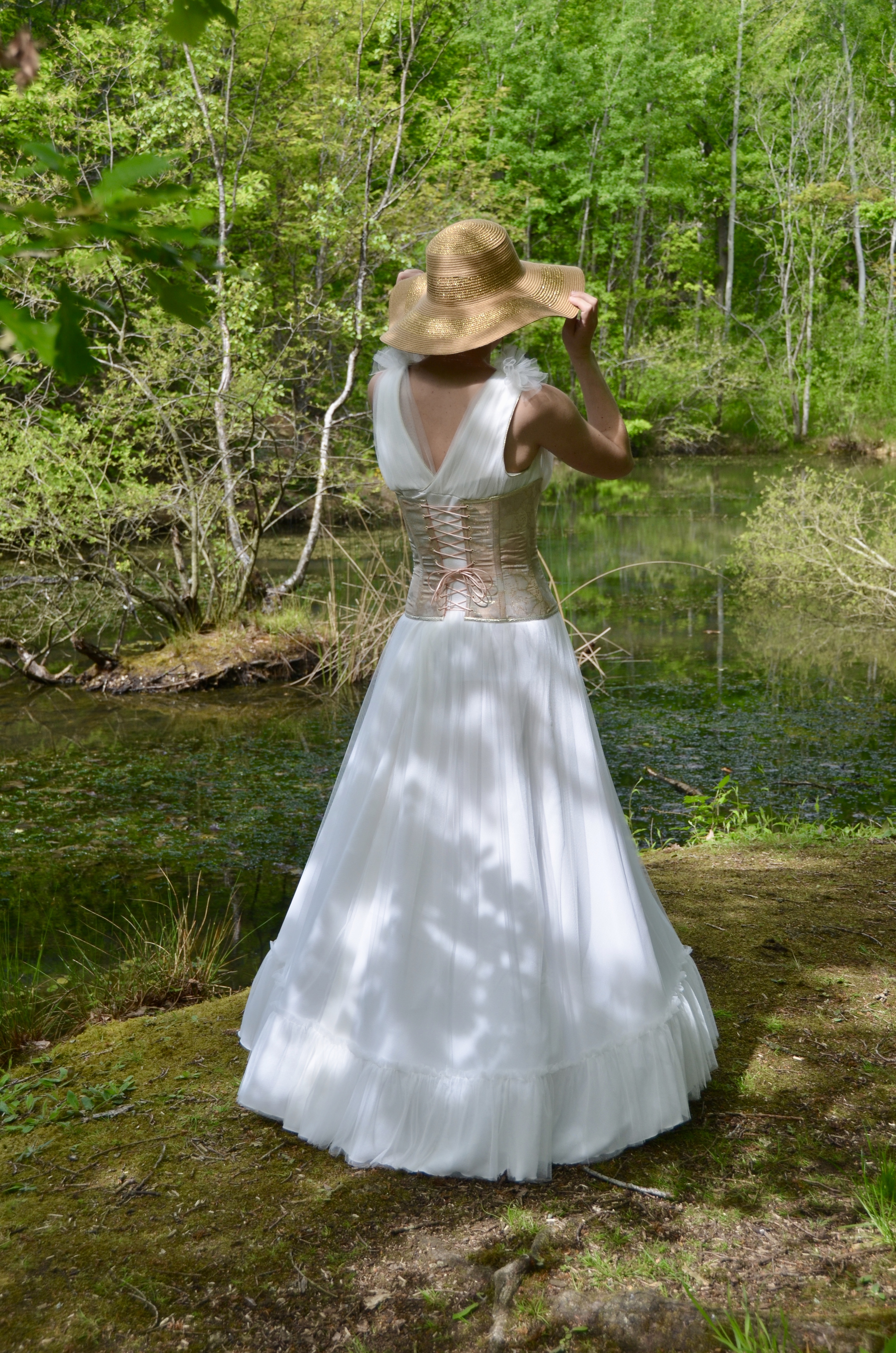 Robe de mariée avec corset