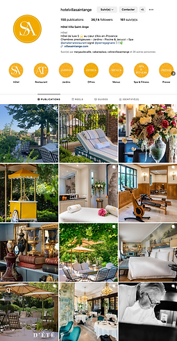 Community management Instagram Villa Saint-Ange JC Consulting Aix-en-Provence
