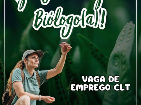 Atenção! @crbio07 divulga oportunidade de emprego para Biólogo(a)!