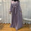 Thumbnail: Surplice Neckline Long Sleeve Belt Pleated Dress