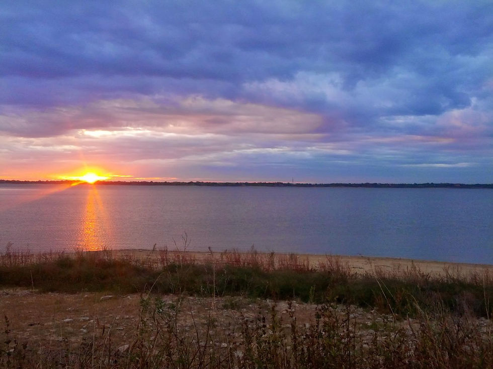 sunset at lake lavon